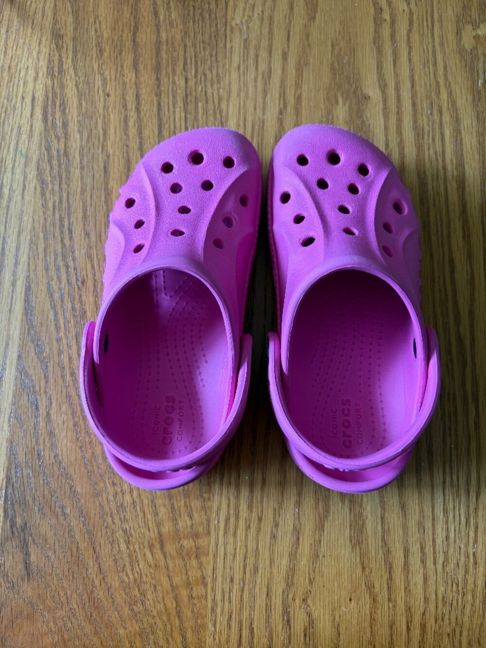 Crocs Kids Pink Classic Clogs Size C12 Lightweight Comfort